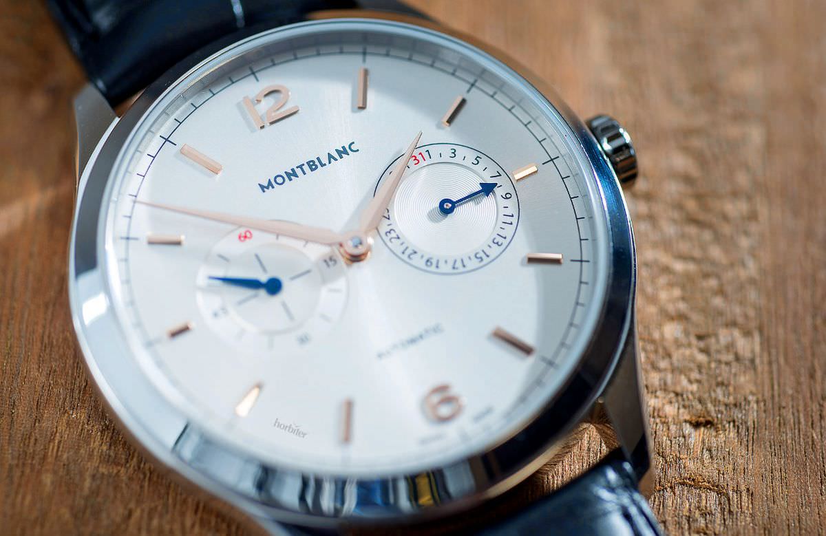 Montblanc Heritage Chronometrie Collection Twincounter Date - A three hands watch that looks like a two registers single push-piece chrono