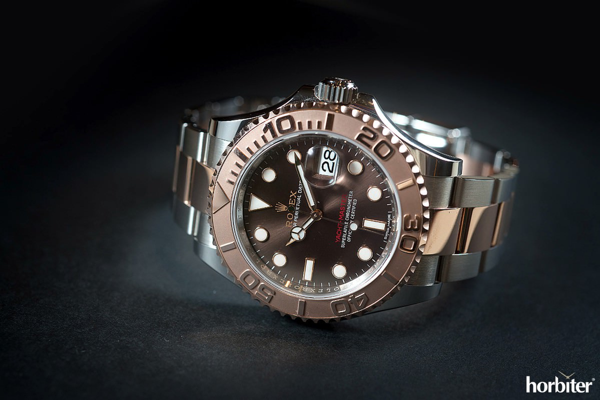 yachtmaster rose gold chocolate