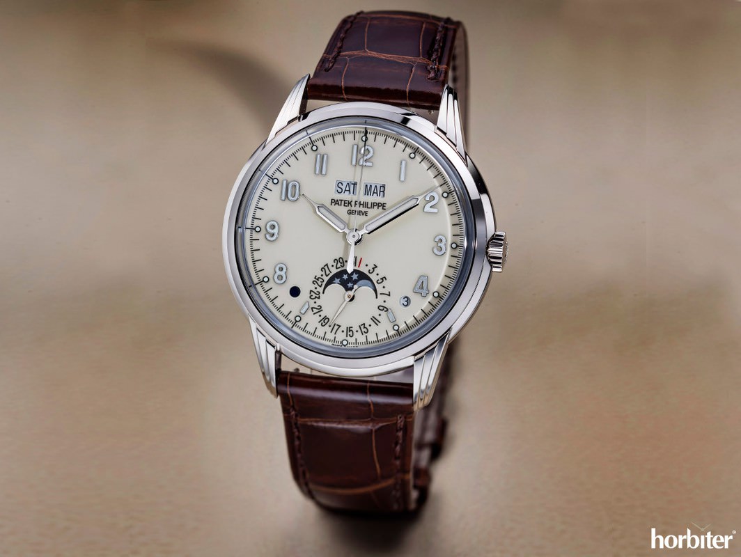 The Patek Philippe 5320G Perpetual Calendar Watch Hands on Horbiter 
