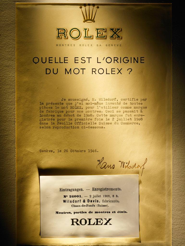 rolex name origin