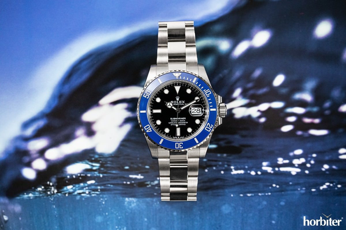 blue and white rolex