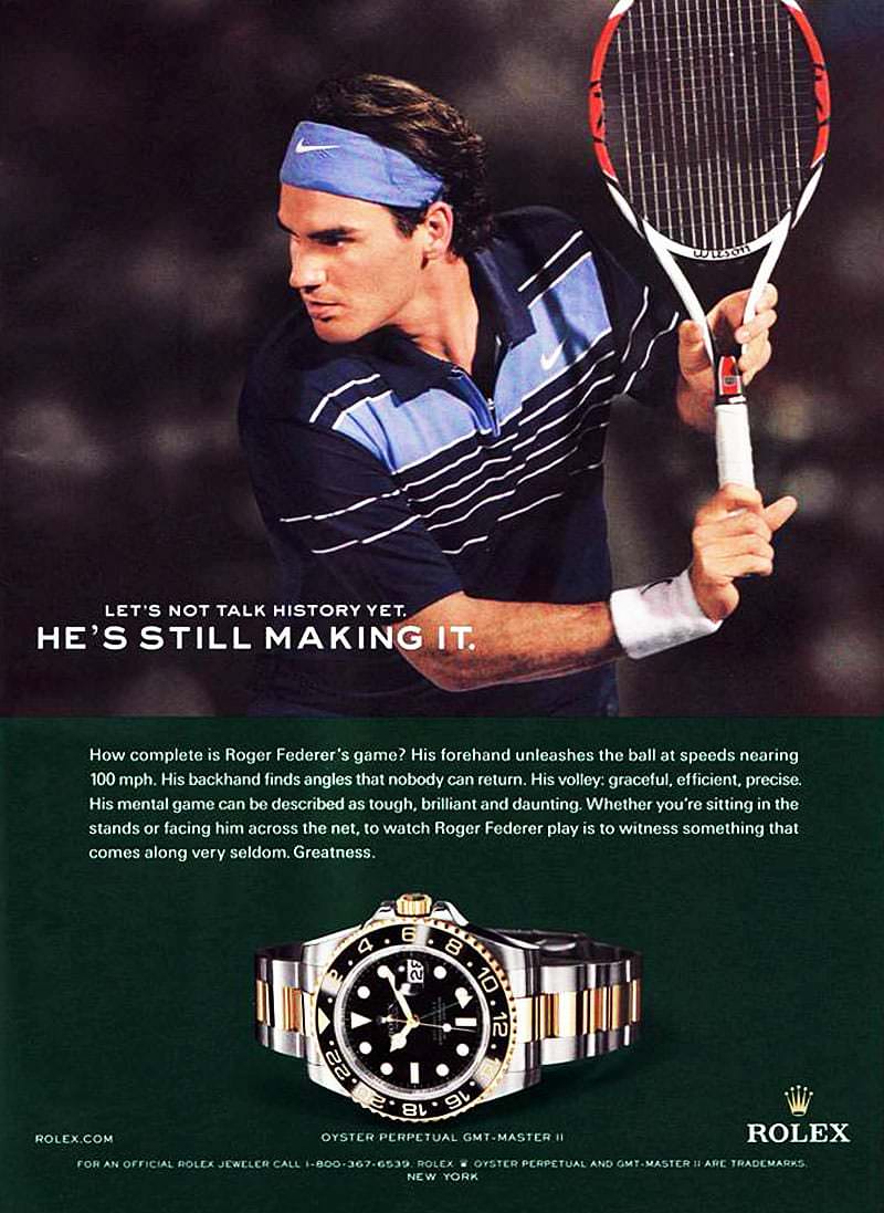 rolex sponsored athletes