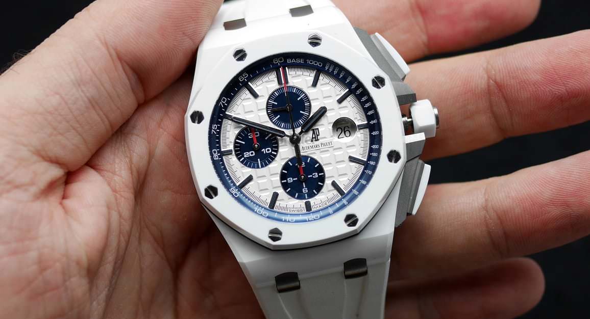 The Audemars Piguet Royal Oak Offshore Chrono White watch hands-on