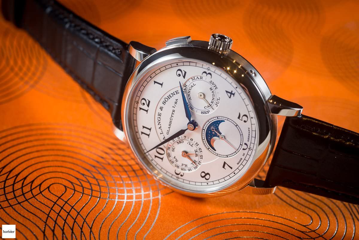 The A.Lange & Söhne 1815 Annual Calendar watch hands on