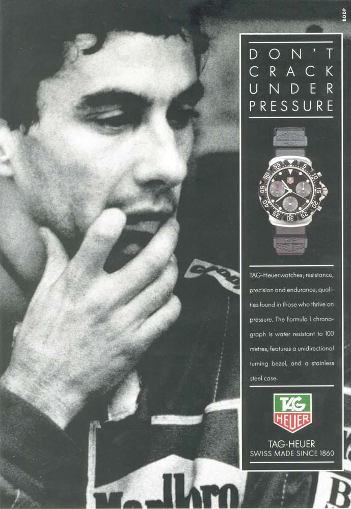 TAG Heuer Ayrton Senna pubblicita