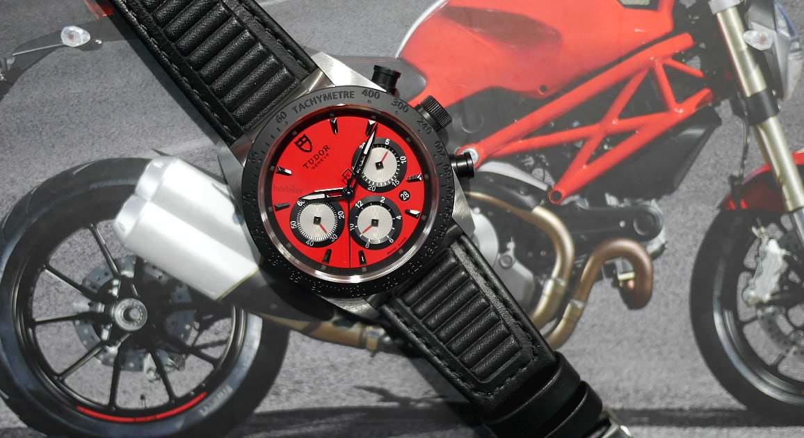 Tudor Fastrider Crono quadrante rosso due