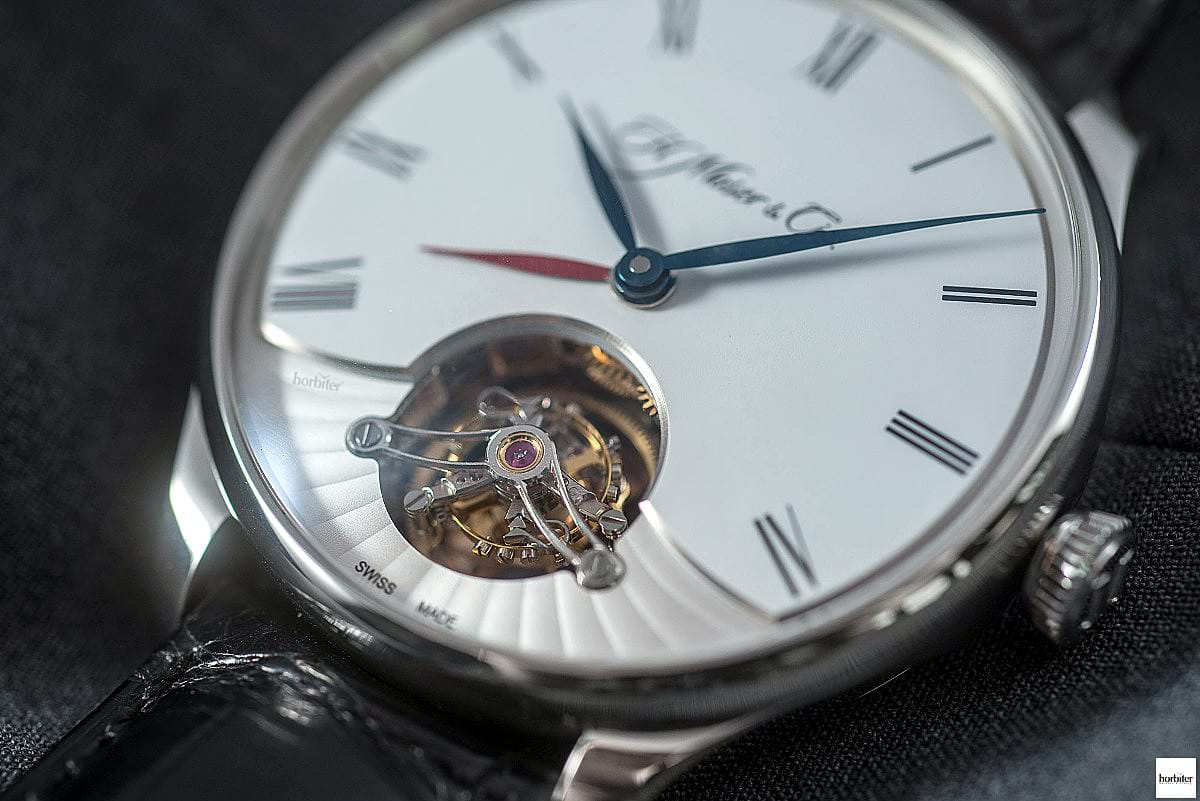 h Moser Cie Venturer Tourbillon Dual Time White Dial Roman Numerals 5
