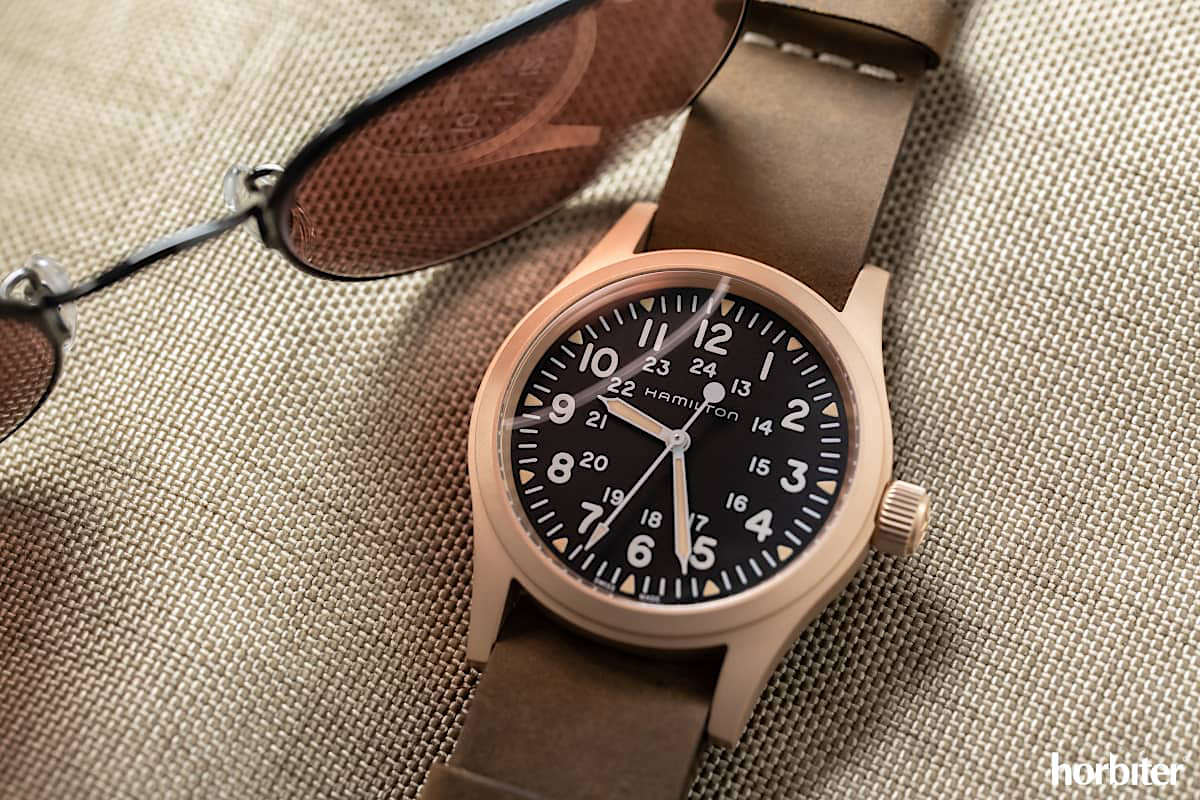 The Hamilton Khaki Field Mechanical Bronze watch handson Horbiter®