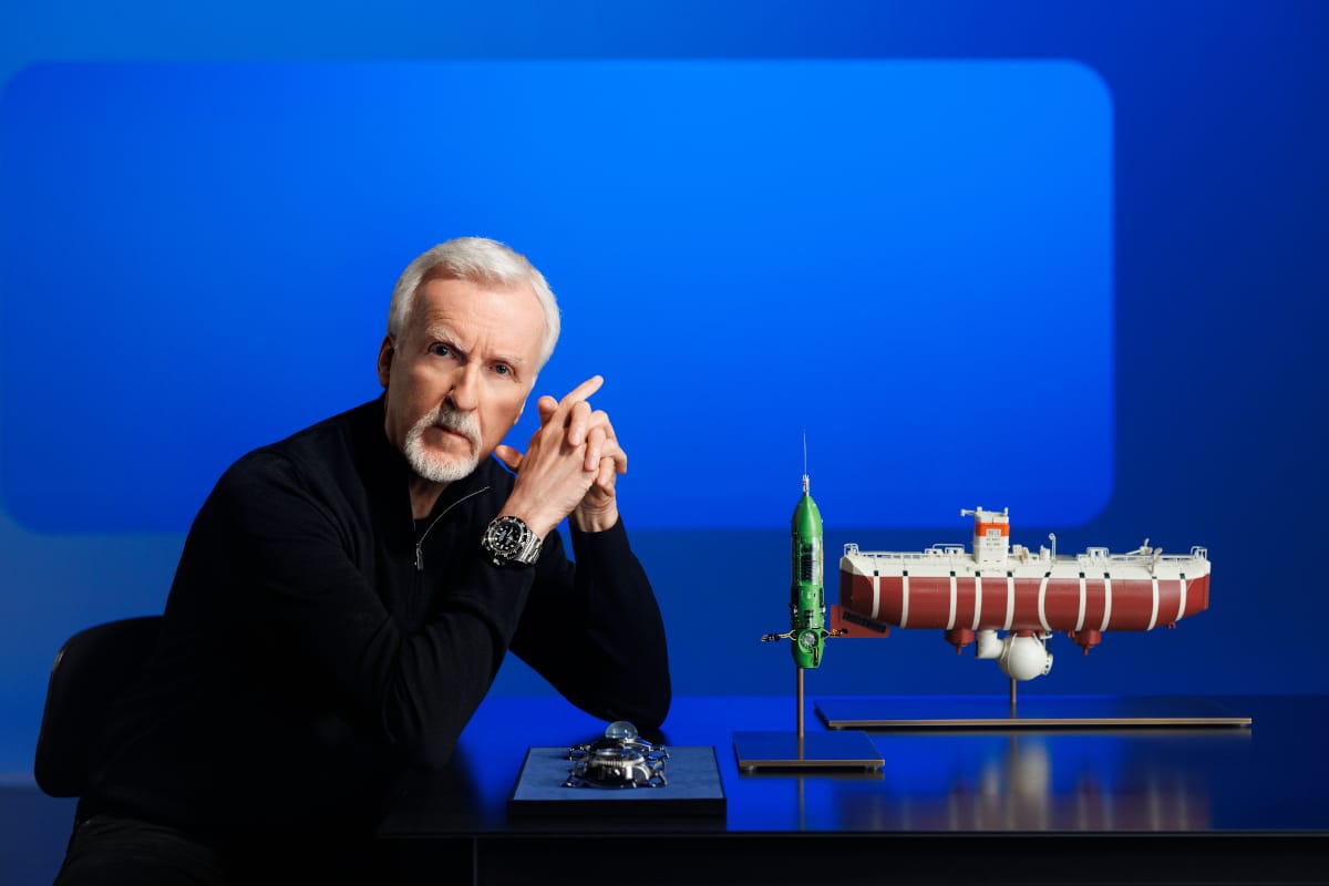 james cameron presenta il nuovo deepsea challenge titanio rlx