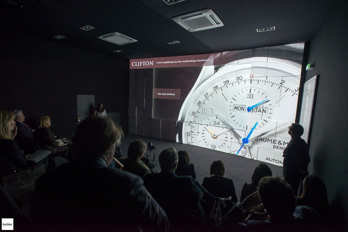 The Baume & Mercier Press Conference at the SIHH 2016