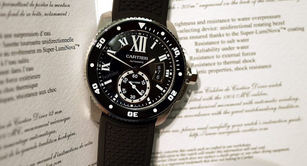 The Cartier Calibre de Cartier Diver watch hands-on