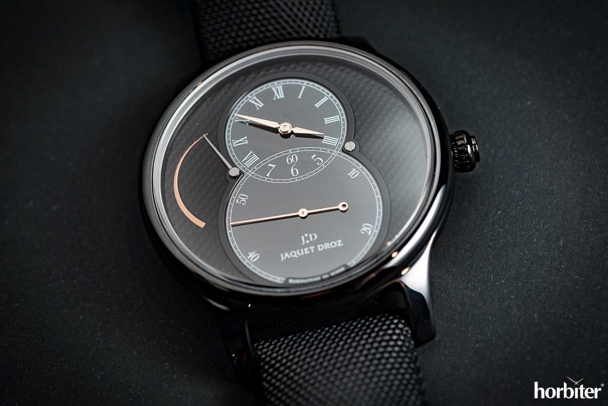 JAQUET DROZ – GRANDE SECONDE CERAMIC “CLOUS DE PARIS”