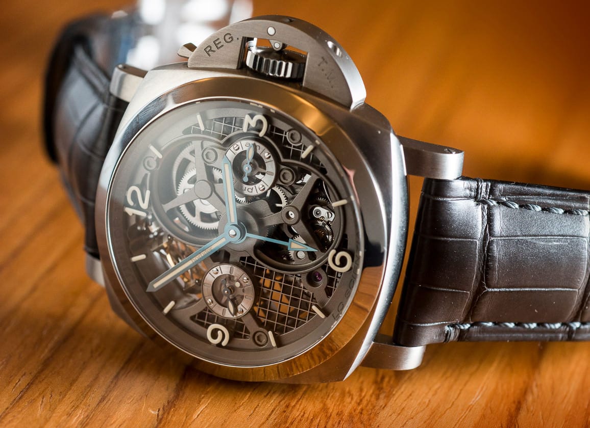 Panerai Lo Scienziato Luminor 1950 Tourbillon GMT PAM 578 Titanium