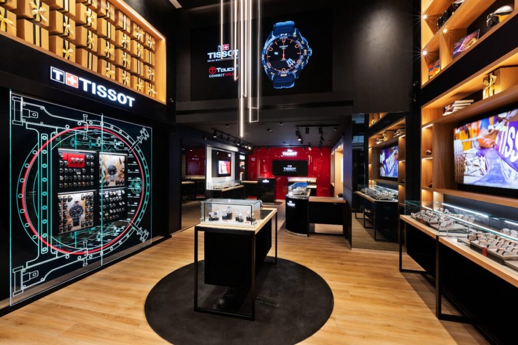 Tissot rinnova interamente la boutique monomarca di Via Del Corso a Roma