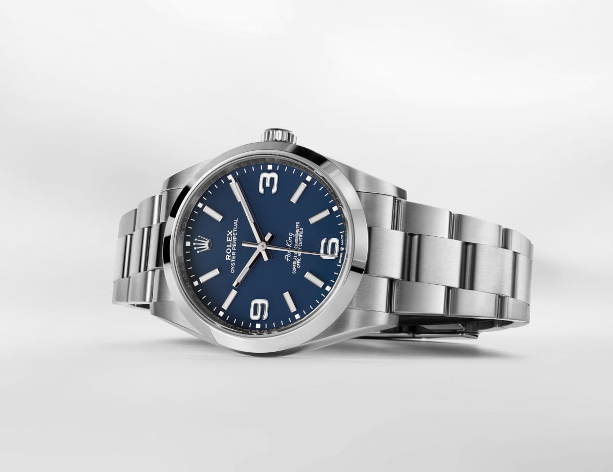 rolex air king 2022 blue 3