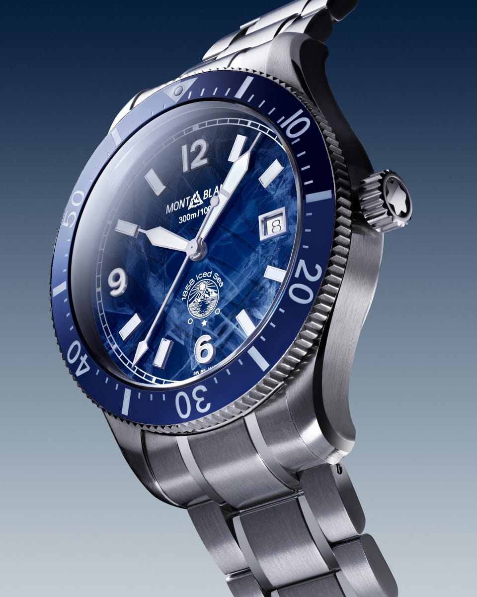 Montblanc 1858 Iced Sea Automatic Date Blue