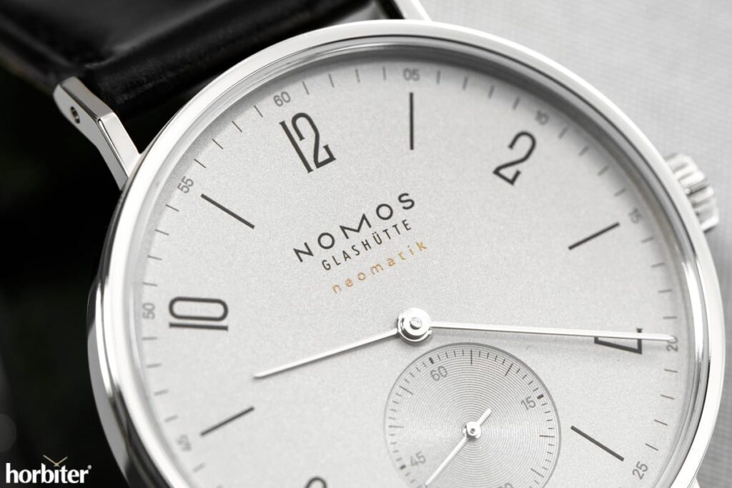 The Nomos Tangente neomatik Platinum Gray watch hands-on