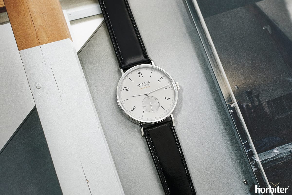 nomos tangente neomatik platinum grey