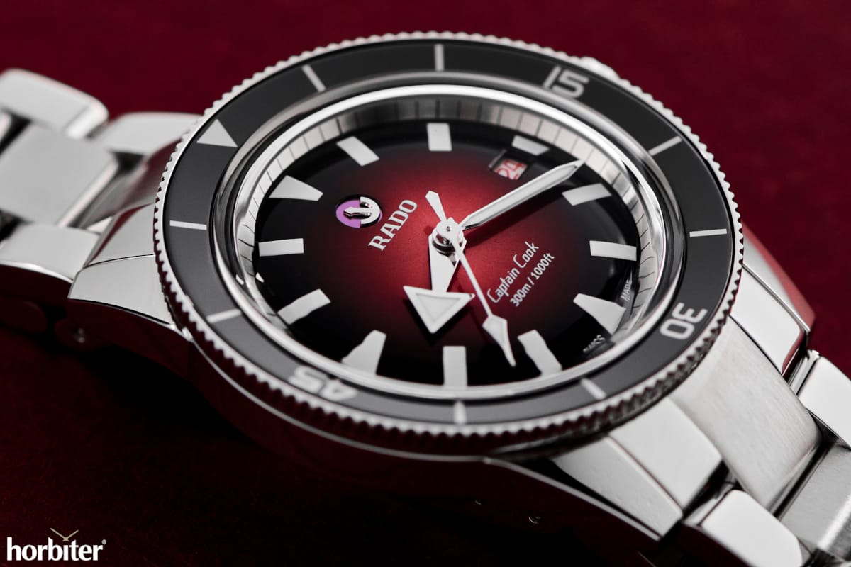 rado captain cook rosso sfumato R32105353 cinque