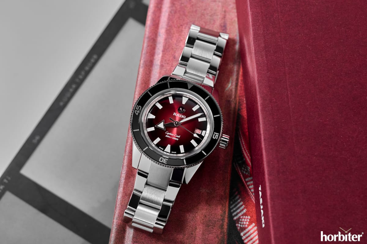 rado captain cook rosso sfumato R32105353 uno