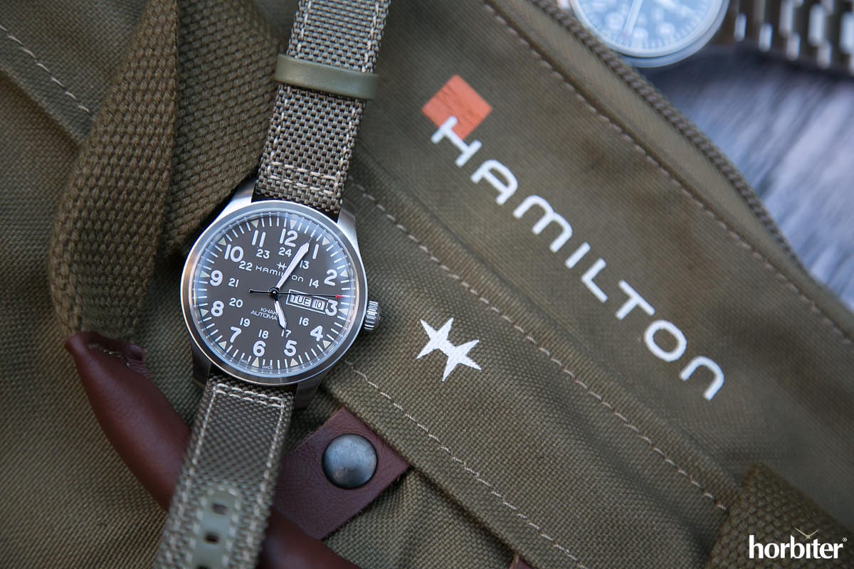 hamilton khaki field day date auto 3