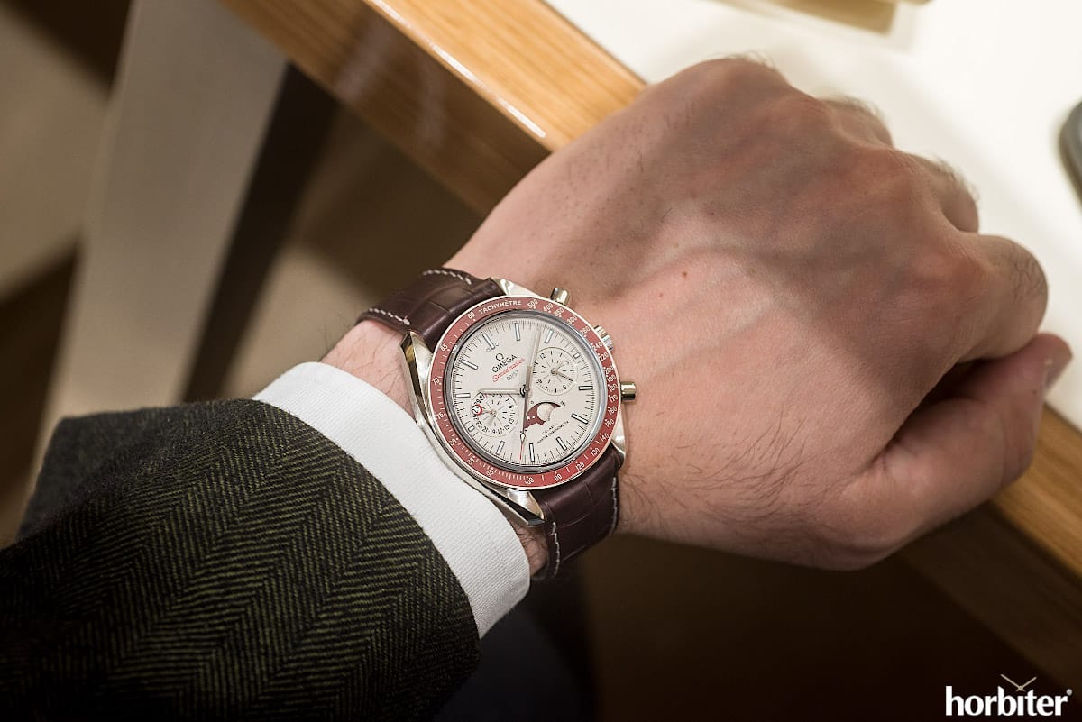 Omega Speedmaster Moonphase Co-Axial Master Chronometer Chronograph Platinum Limited Edition 1