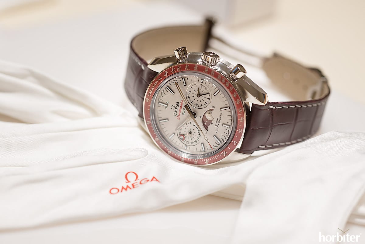 Omega Speedmaster Moonphase Co-Axial Master Chronometer Chronograph Platinum Limited Edition 3