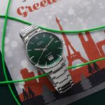 mido commander big date quadrante verde