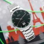 mido commander big date quadrante verde 3