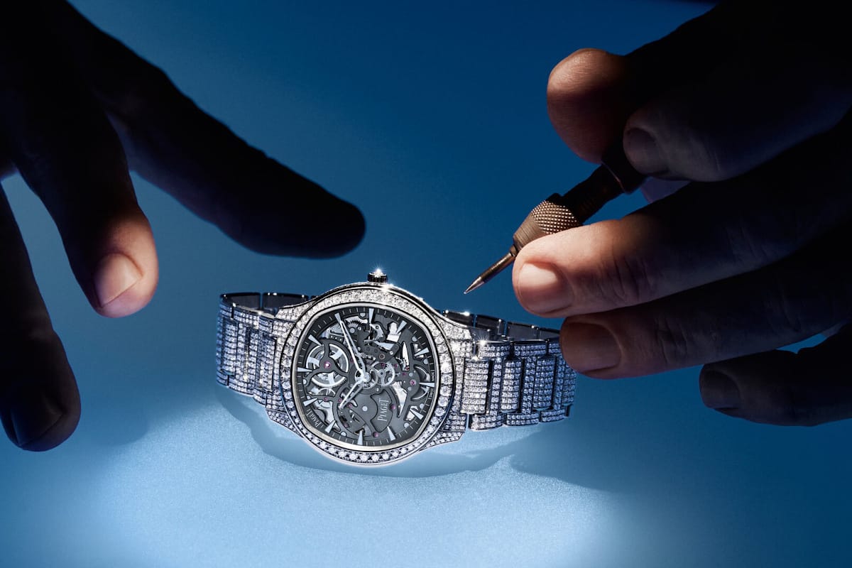 piaget polo skeleton white gold diamonds 3