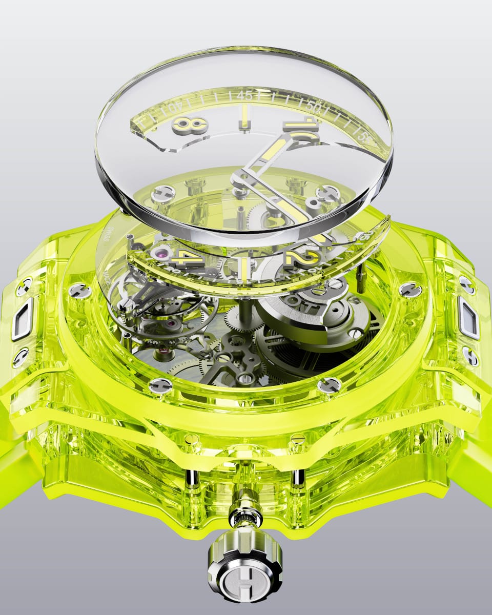 Hublot Big Bang Tourbillon Yellow Neon Saxem 2