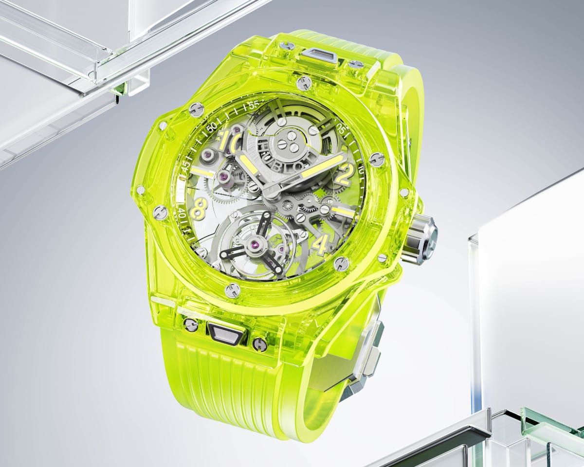 Hublot Big Bang Tourbillon Yellow Neon Saxem
