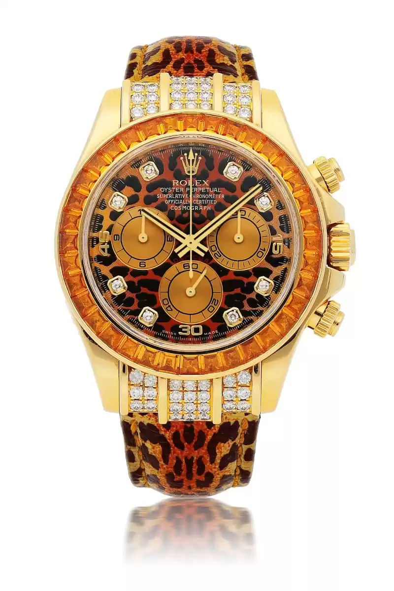 rolex daytona leopard