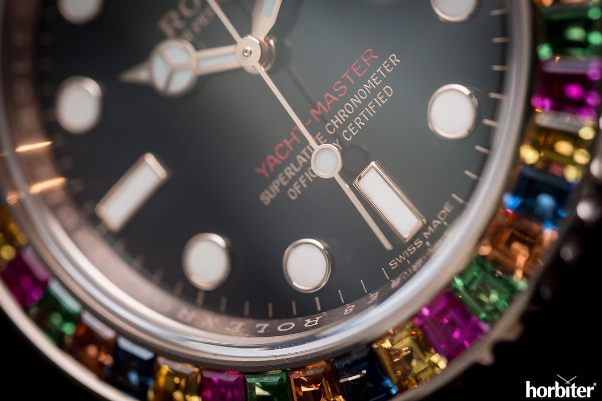 rolex yacht master rainbow 116695 sats 3