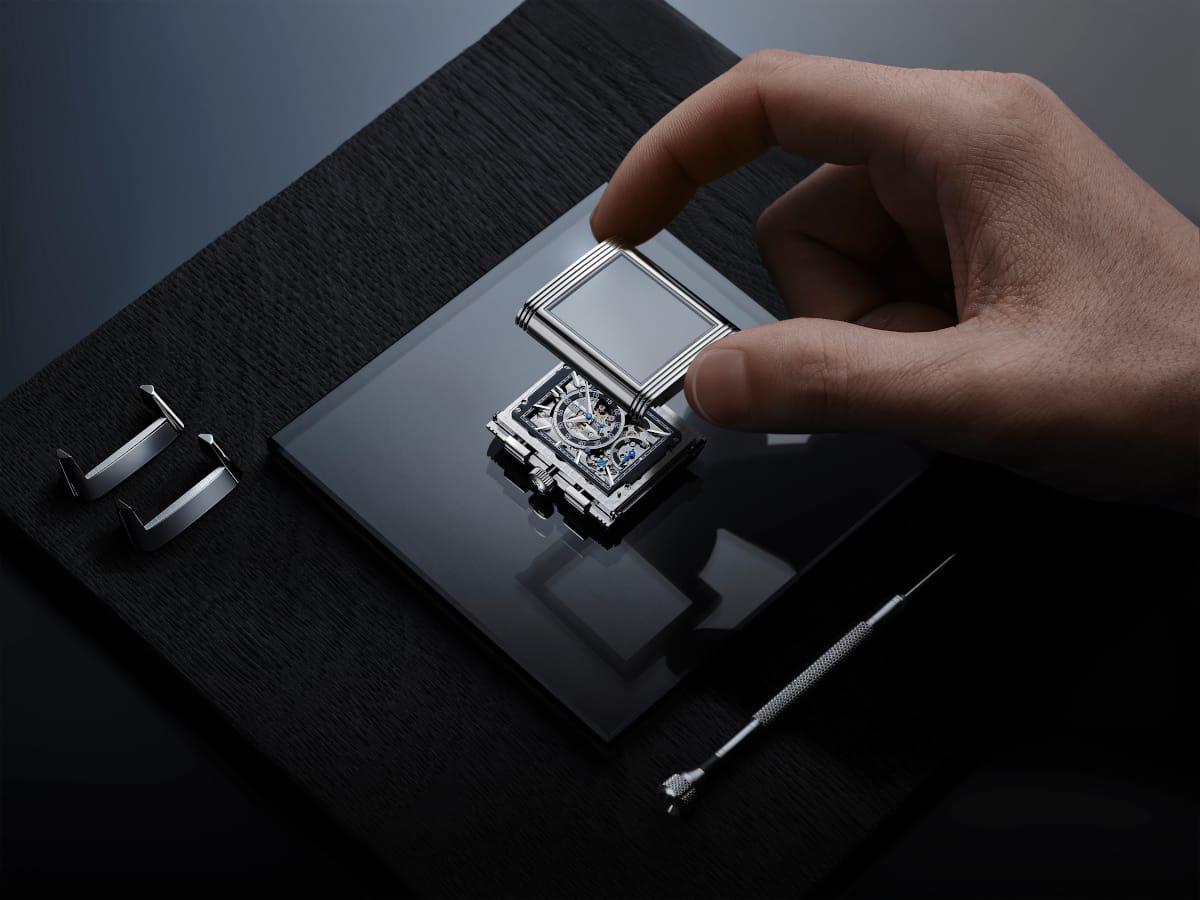 jaeger-lecoultre reverso tribute chronograph steel