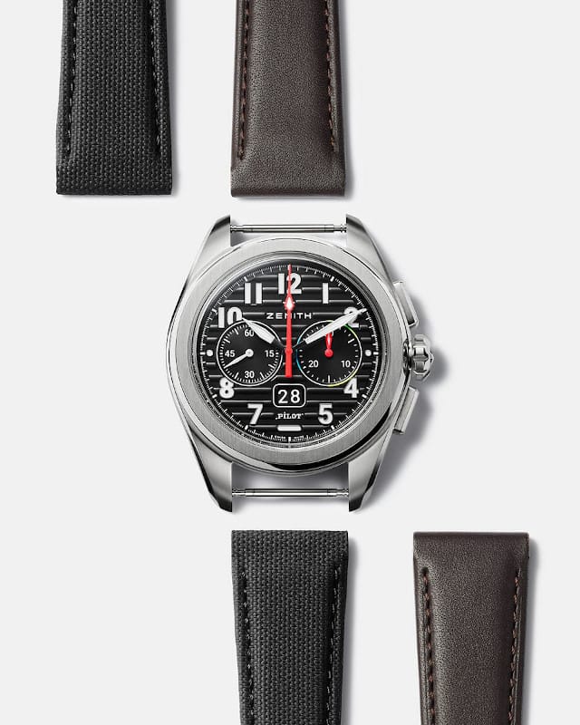 zenith pilot big date flyback rainbow