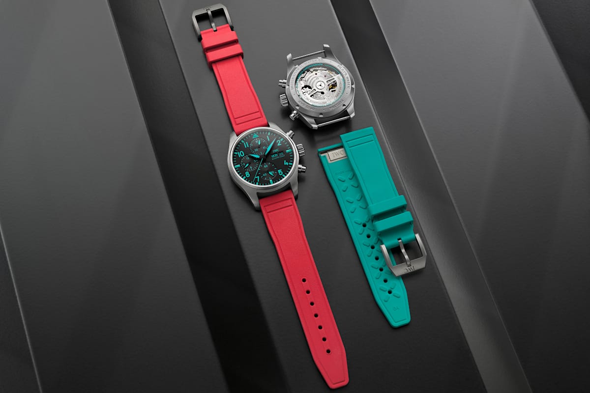 iwc pilots watch miami pink