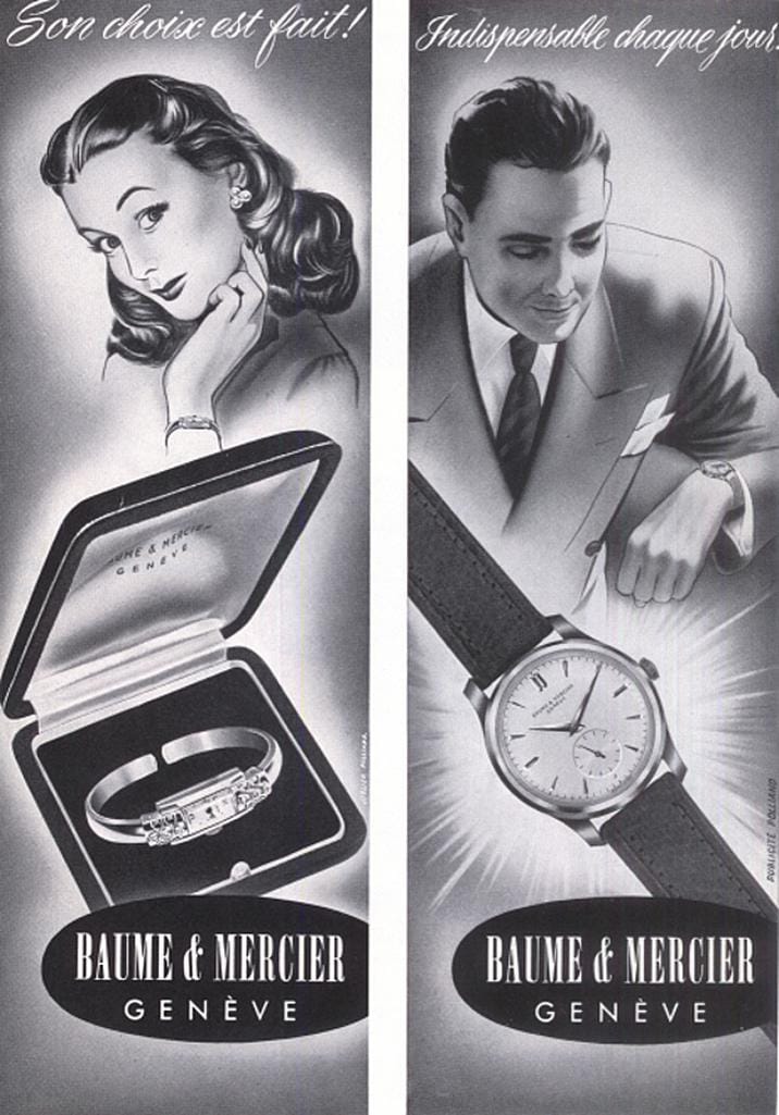 baume et mercier advertisement 1950