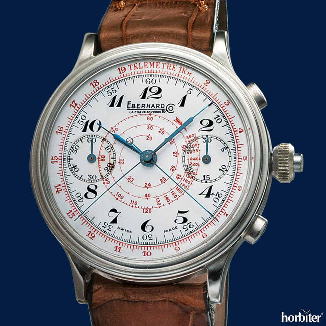 eberhard and co 1939 double chronograph bicompax ref 1000129