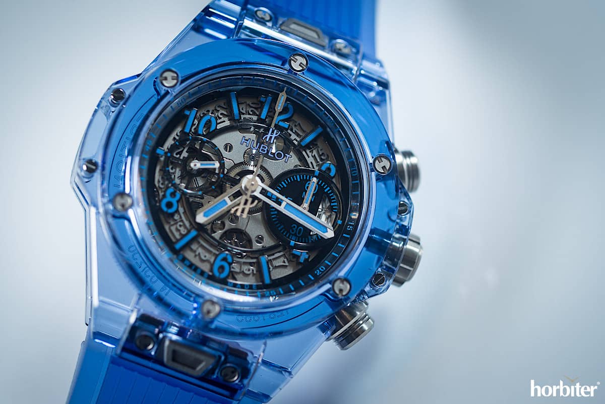 hublot unico sapphire blue