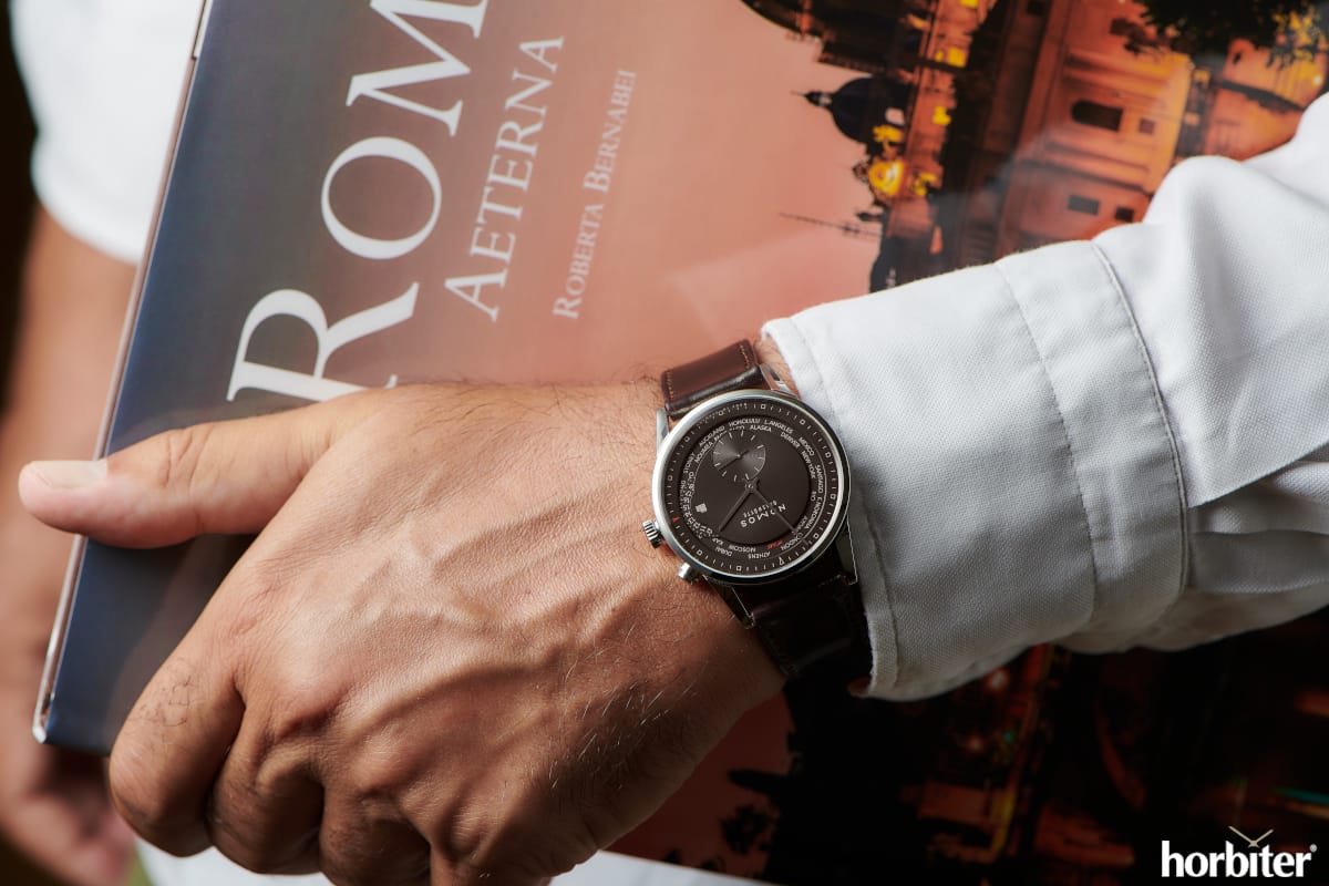 nomos zurich world time rome 10