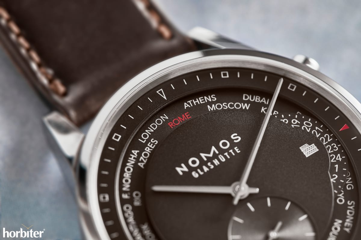 nomos zurich world time rome 2