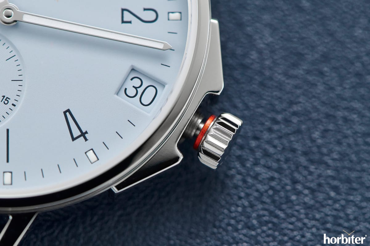 Nomos Glashütte Ahoi neomatik 38 Datario Cielo e Sabbia 6