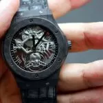 The Hublot Classic Fusion Tourbillon Black Skeleton Skull