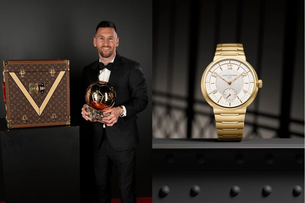 L’orologio di Lionel Messi è un Louis Vuitton Tambour in oro