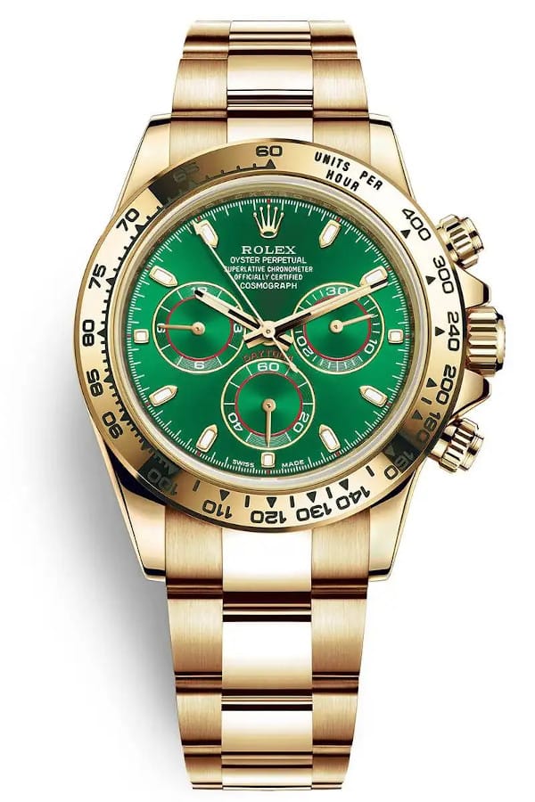 rolex daytona green dial 116508