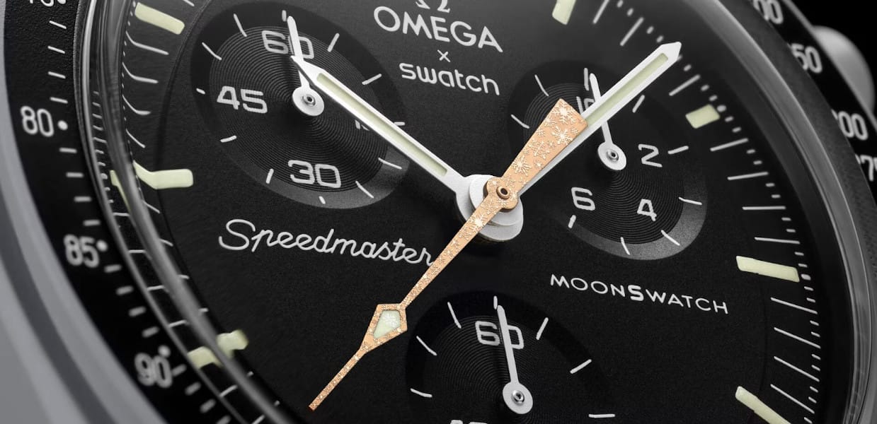moonswatch moonshine gold fiocco di neve 1