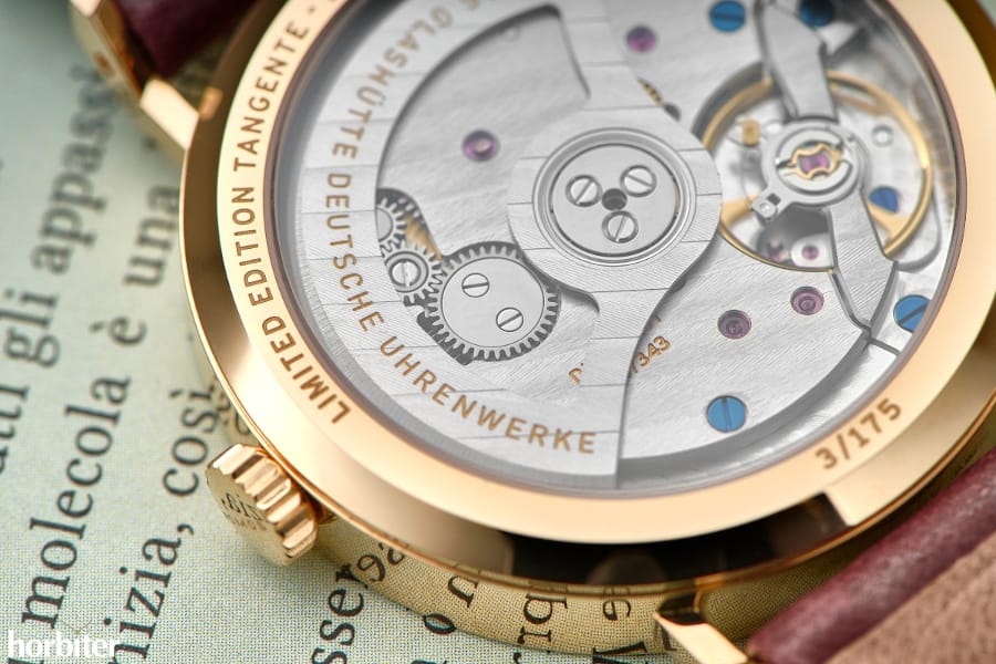 nomos tangente oro rosa neomatik 175 years watchmaking glashutte 5