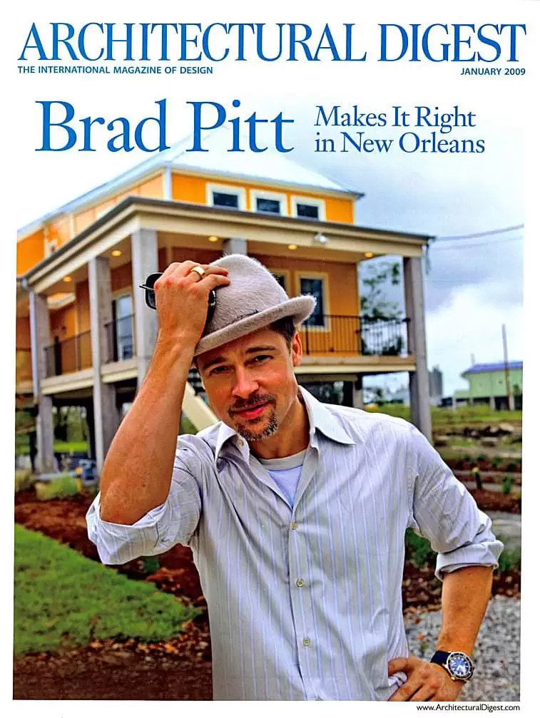 Architectural Digest Cover Brad Pitt