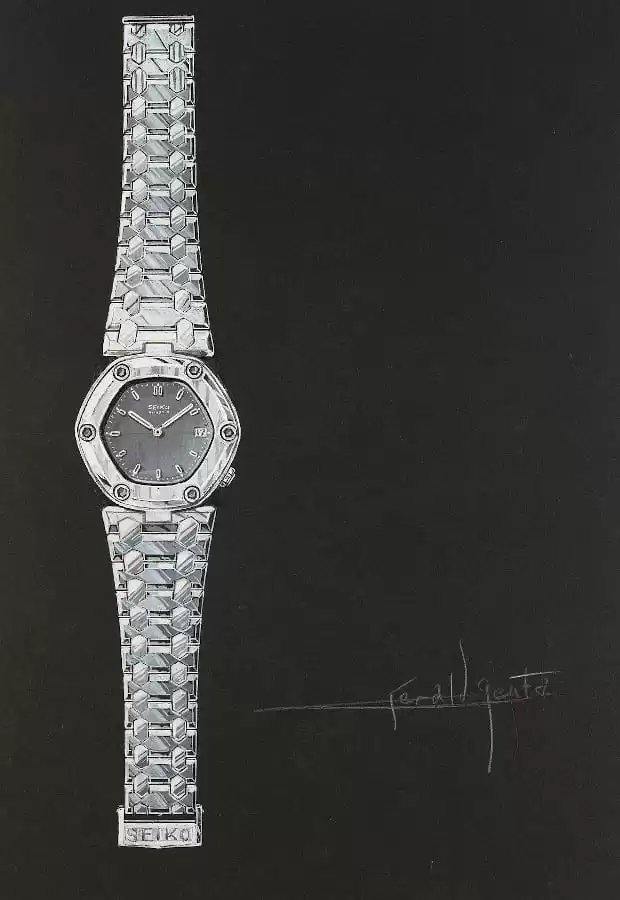 seiko credor locomotive 1979 sketch